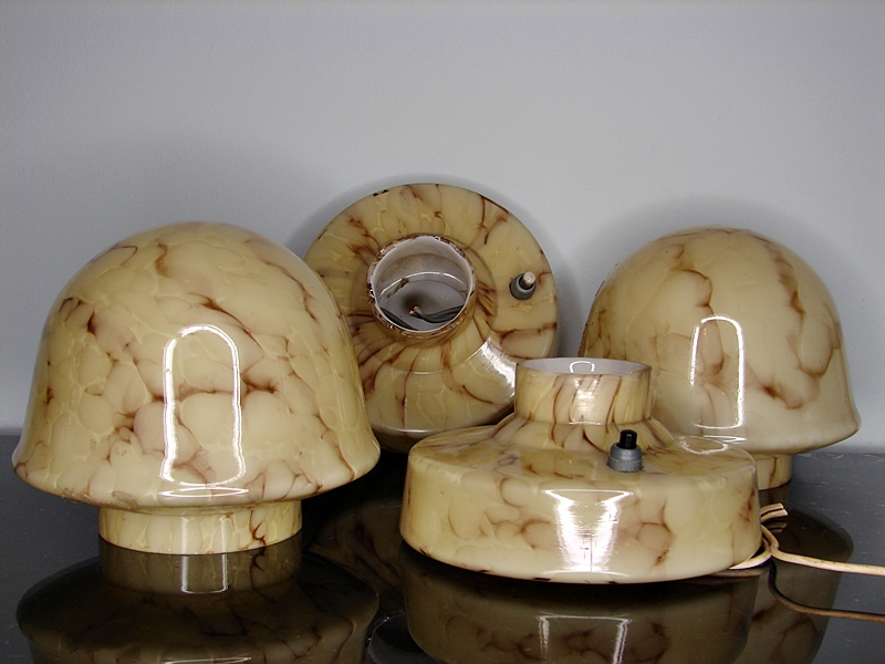 Renowacja dw�ch lampek Art Deco